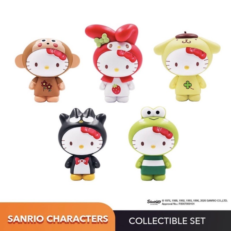 Yoshinoya Sanrio Characters Mini Figure My Melody Monkichi Badtz Maru Keroppi Pompompurin