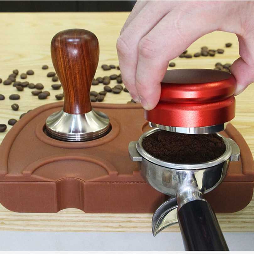 Best Seller ! BAYCHER Silicone Holder Mat Tamper Kopi Espresso Barista - LB4148