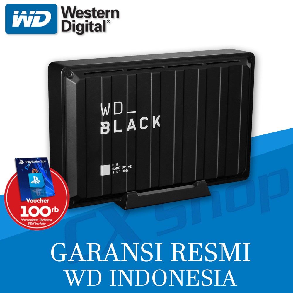 WD Black D10 8TB Game Drive - HDD Harddisk External Gaming