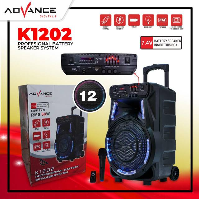 SPEAKER BLUETOOTH ADVANCE K1202