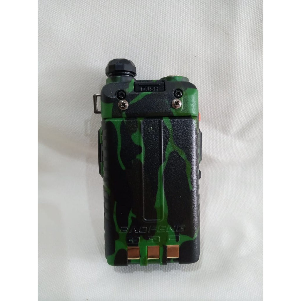 HT Baofeng UV 5R ARMY 5 Watt, Bopeng Handy Talky Loreng Doreng Tentara Hijau UV-5R 5 R W Urgency