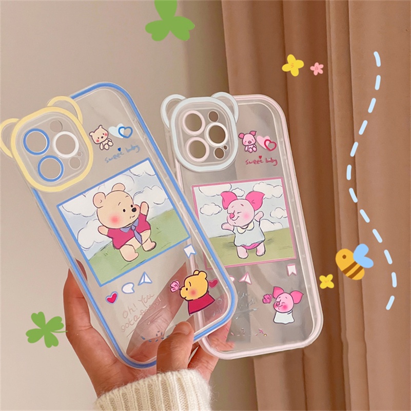 Soft Case Pelindung Lensa Bahan TPU Untuk iPhone 13 12 11 Pro Max X Xr Xs Max SE 2020 8 7 6 6s Plus