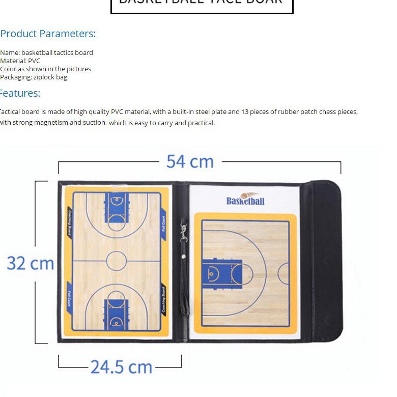 Obral Belanja Papan Strategi Basket Pelatih Basket Papan Taktik Pelatihan Coach Board Strategy Clipboard Training