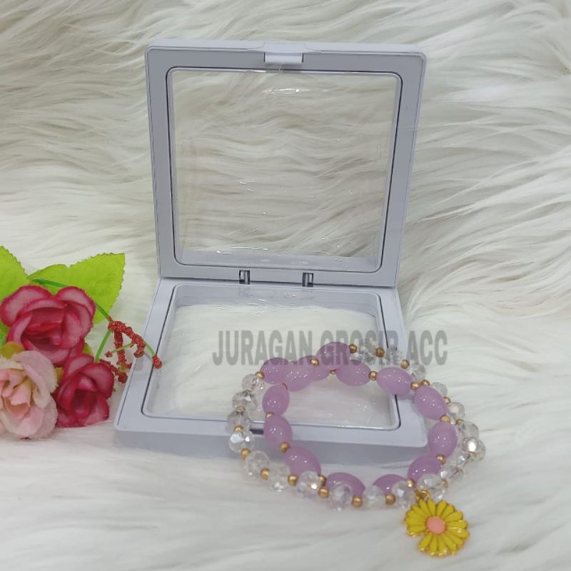 Gelang Desain asli Niche Buatan Tangan Kristal Mutiara Lucu Anti  Karat Anti Luntur