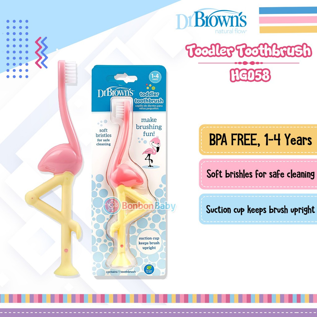 Dr Brown's Toodler Toothbrush HG059 HG058 HG060 HG088 / Sikat gigi bayi anak