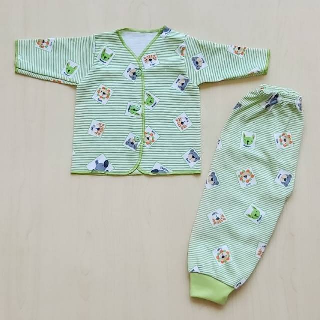 Setelan Baju Bayi Panjang Newborn Baju Tidur Bayi [ Bunda Altaf ]