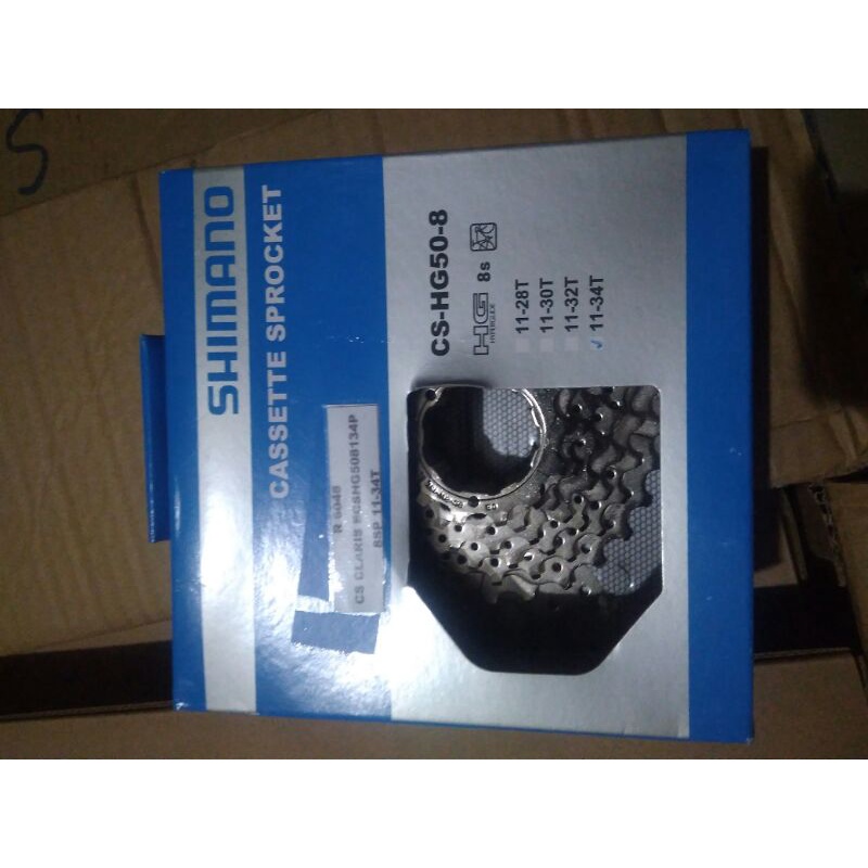 sprocket claris 8 speed 11-34t hg 50-8
