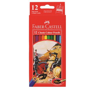

FABER CASTELL PENSIL WARNA CLASSIC COLOUR PENCIL 12L