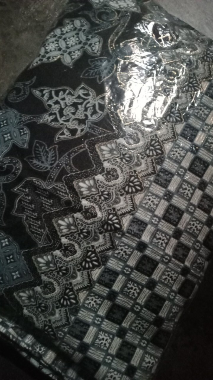 Couple Alazka Batik / Couple Muslim Brukat / Gamis Couple Pasangan / Couple Gamis Batik Kombi Brukat