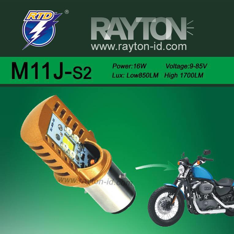 Lampu led motor lampu Utama motor led headlamp bohlam motor RTD M11J S2 original