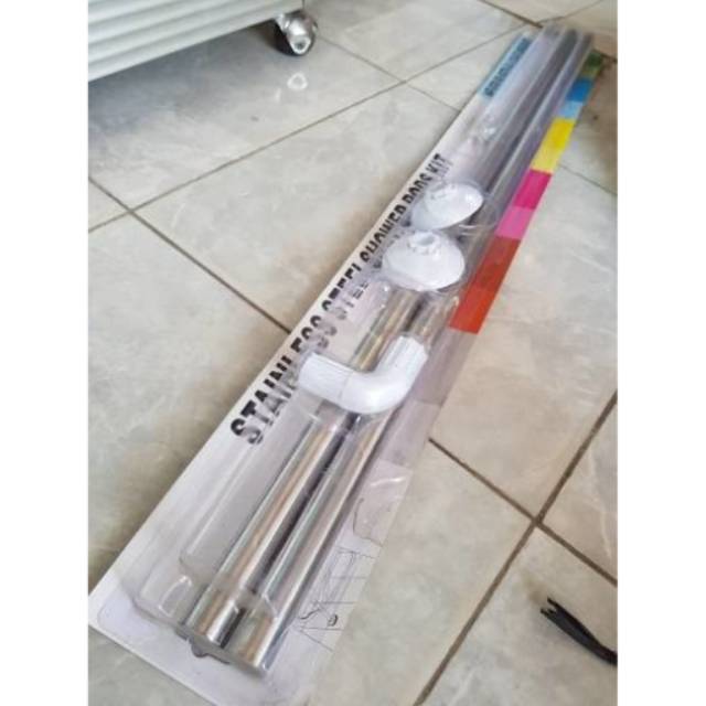 Tiang tirai stainless L 90cmx90cm