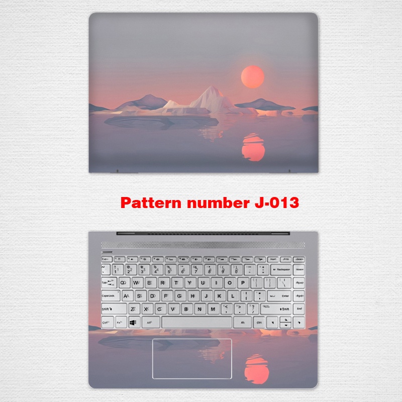 2 Pcs Stiker Pelindung Laptop Notebook Motif Pemandangan Ukuran 12 13 14 15.6 Inch Untuk ASUS X454 X540 X550 X554 GM501 GL502