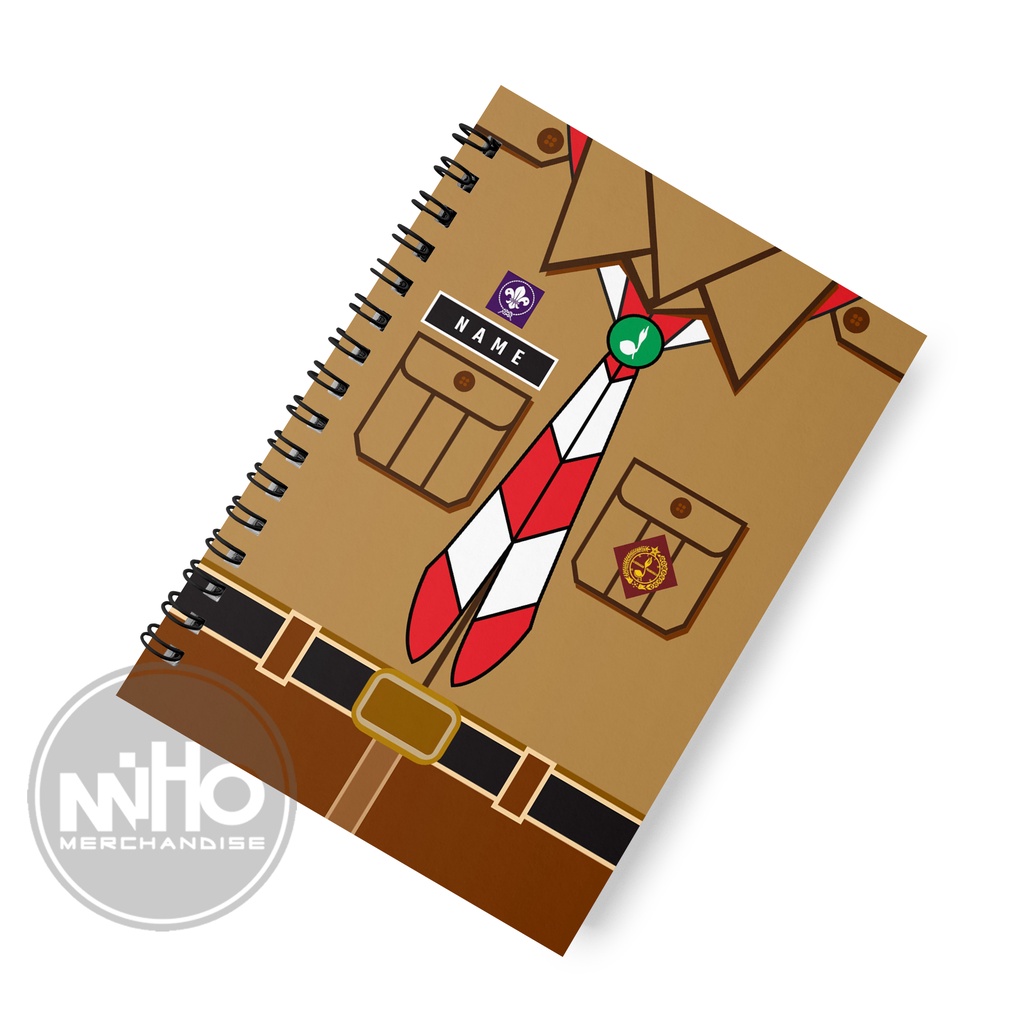 

Notebook Custom PRAMUKA COWOK Kertas HVS / Hardcover / 60 lembar / Bergaris