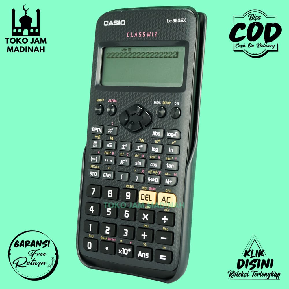 

Kalkulator Basic Peralatan Sekolah Modern Bagus Casio FX-350 ES Hitam Berkualitas