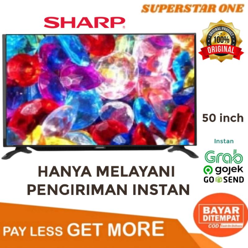 LED TV SHARP AQUOS 50inch 2T-C50BG1i Android Smart Tv FULL HD