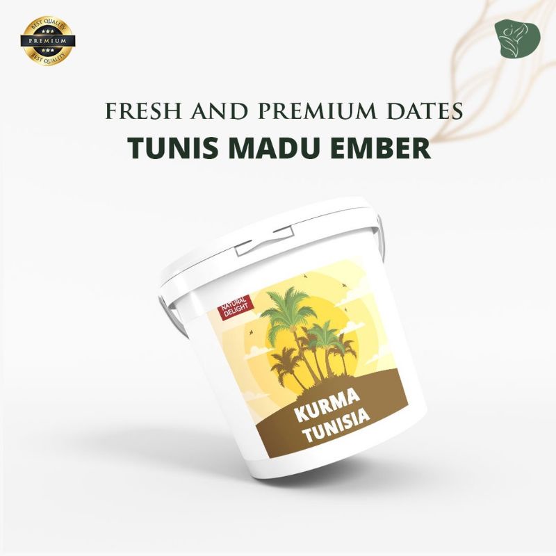 

Kurma Tunisia Madu Premium Grade A Ember Kurma Palm tanpa tangkai Palm