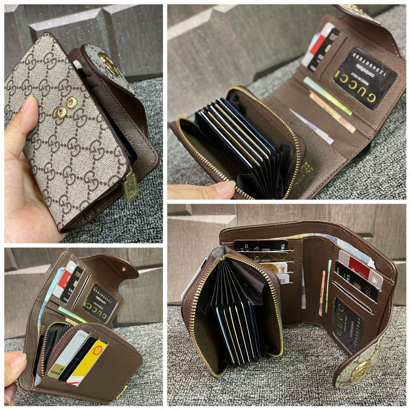 Dompet Kartu Pendek Tutup Kancing Import