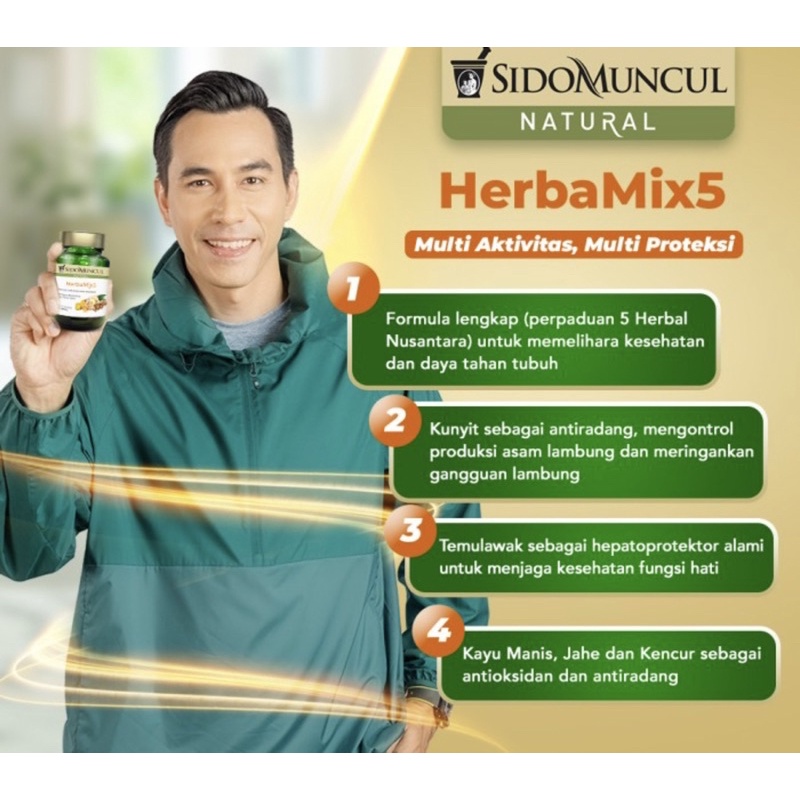 Sidomuncul herbamix5 isi 50 ( herbal empon2 menjaga kesehatan tubuh )