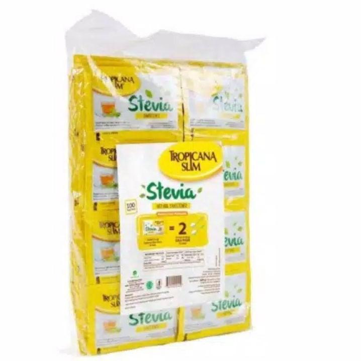 

Update Tropicana Slim Stevia Isi 100 Sachet !!