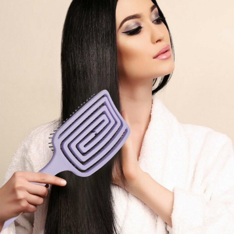 1 Piece Detangling Brush Hair Scalp Massage Comb / Wet Curly Detangle Hair Brush for Salon Hairdressing Styling Tools