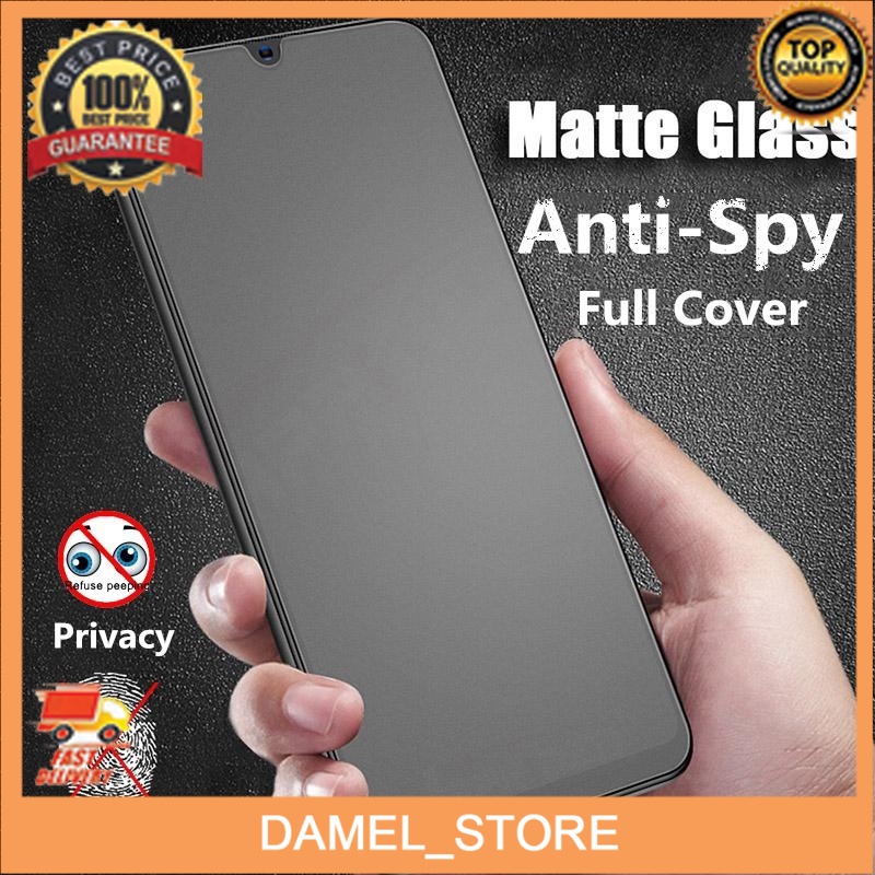 [TEMPERED GLASS] Privacy Matte Spy Gorilla Tempered Glass Premium Xiaomi Poco F3 Poco M2 Poco M2 Pro