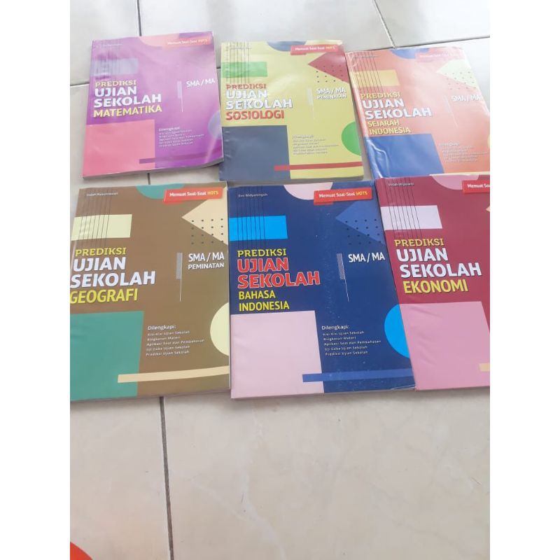 buku prediksi ujian sekolah Geografi tingkat SMA / MA penerbit CV.Grahadi