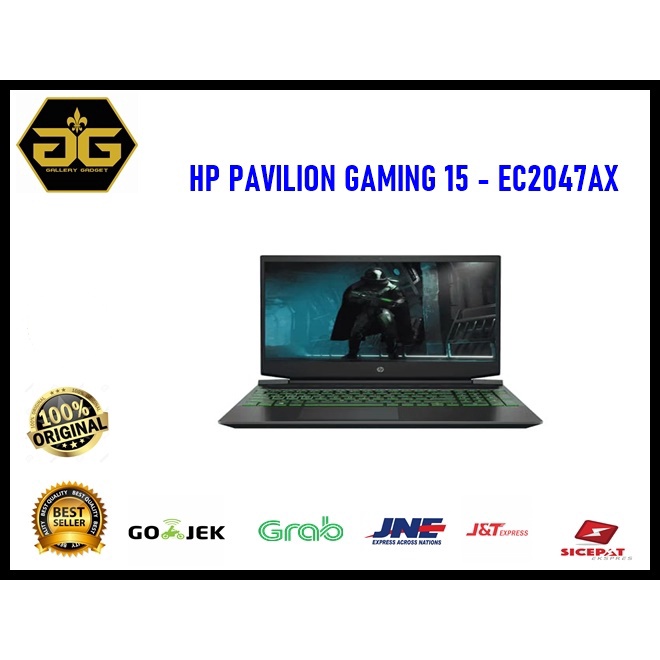 HP PAVILION GAMING 15-EC2047AX RYZEN 5-5600H 16G 512GB GTX1650 4GB W10