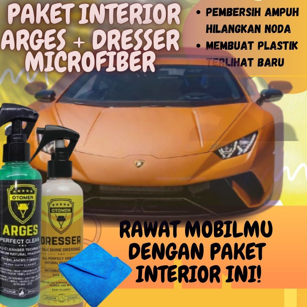 Pembersih & Pengkilap Mobil Tahan Lama & Murah - Paket Interior (Otomen Arges dan Otomen Dresser)