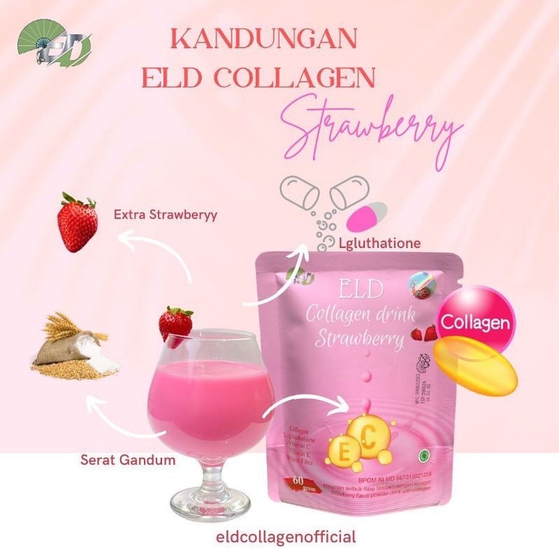 ELD COLLAGEN DRINK PEMUTIH &amp; PELANGSING TUBUH BPOM