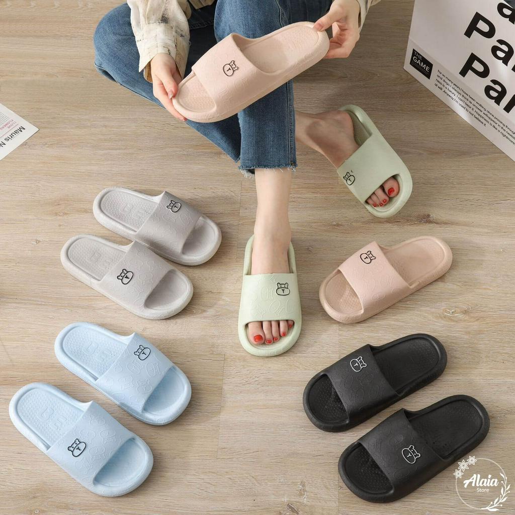 Sandal Slop Jelly Wanita Empuk Model Baru Lucu Puppy - 2252B 36/41