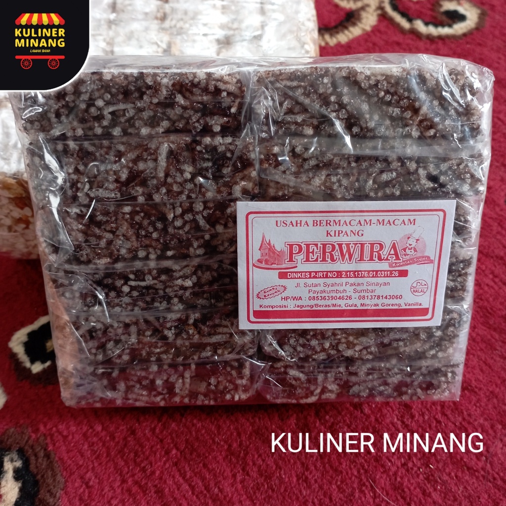 

Kipang Mie Hitam Oleh-Oleh Asli Cemilan Kampung Makanan Khas Payakumbuh Padang kabau Jajanan Snack Kuliner Minang Kabau AX00