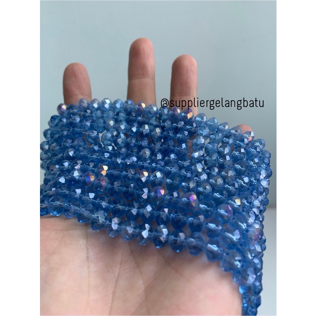 Crystal Ceko 8mm BIRU UNGU KUARSA kuarsa kristal blue purple quartz