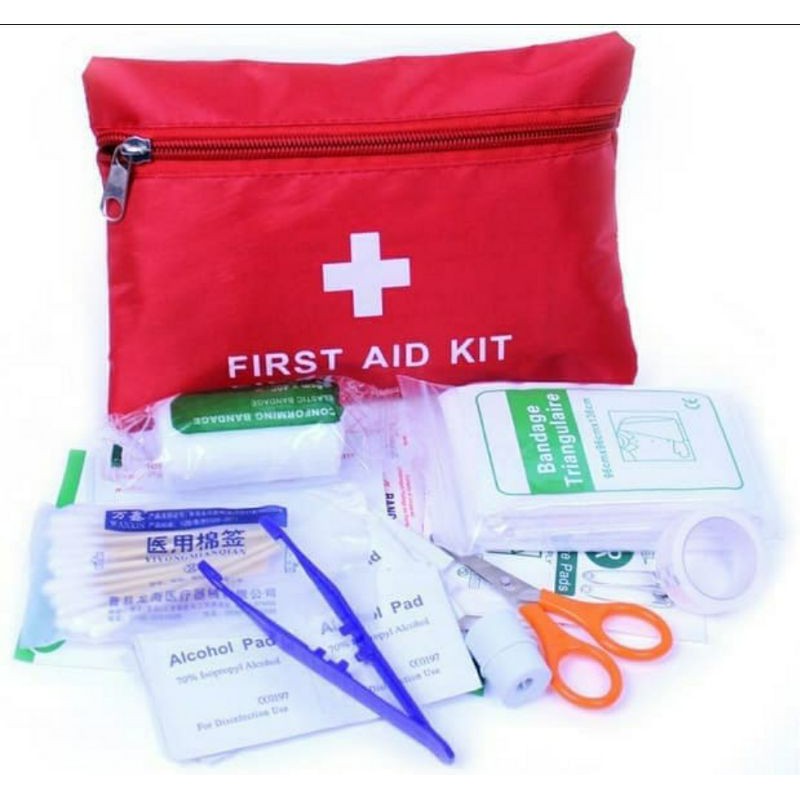 Kotak P3K 13in1 super lengkap Travel first Aid Kid Bag tas obat P3K portable