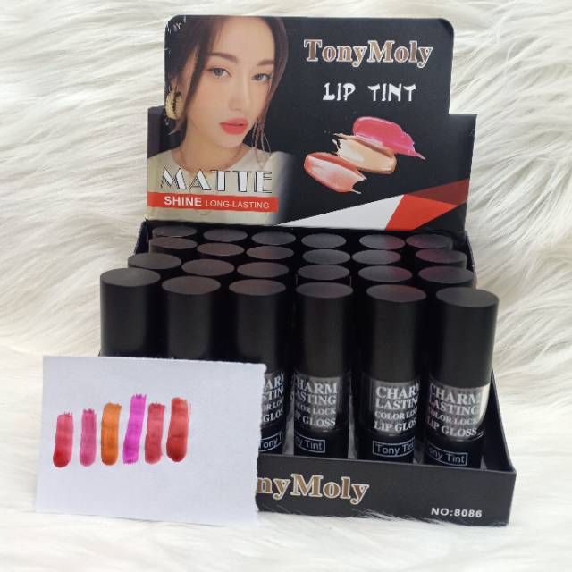 LIP TINT TONY MOLY MATTE SHINE JUAL PER 6.PCS