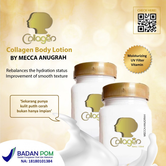 ⭐️ Beauty Expert ⭐️ Collagen Body Lotion 150ml - Mecca Anugrah Collagen Body Lotion by SYB