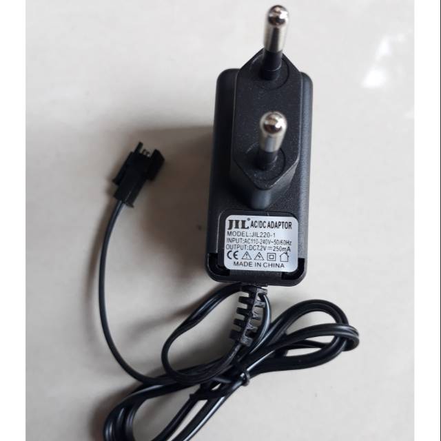 ADAPTER CHARGER RC CAR ROCK NICD SOCKET HITAM ADAPTOR BATERAI CHARGE