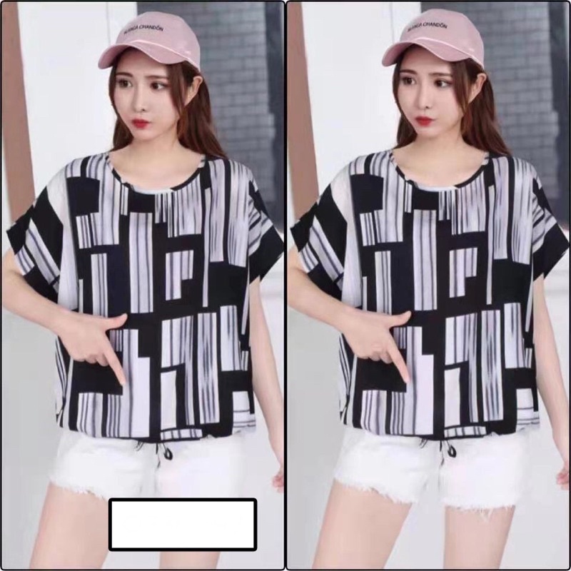 comfy top / baju rayon / atasan rayon / baju motif / rayon motif