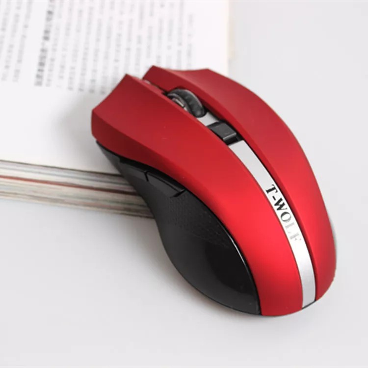 SKU-1104 MOUSE WIRELESS TWOLF Q5 SILENT 6 TOMBOL T-WOLF GAMING MOUSE