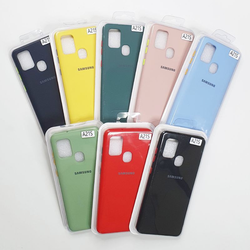 Samsung A21S Macaron Tone Case / Silicone Macaron Colour Side button