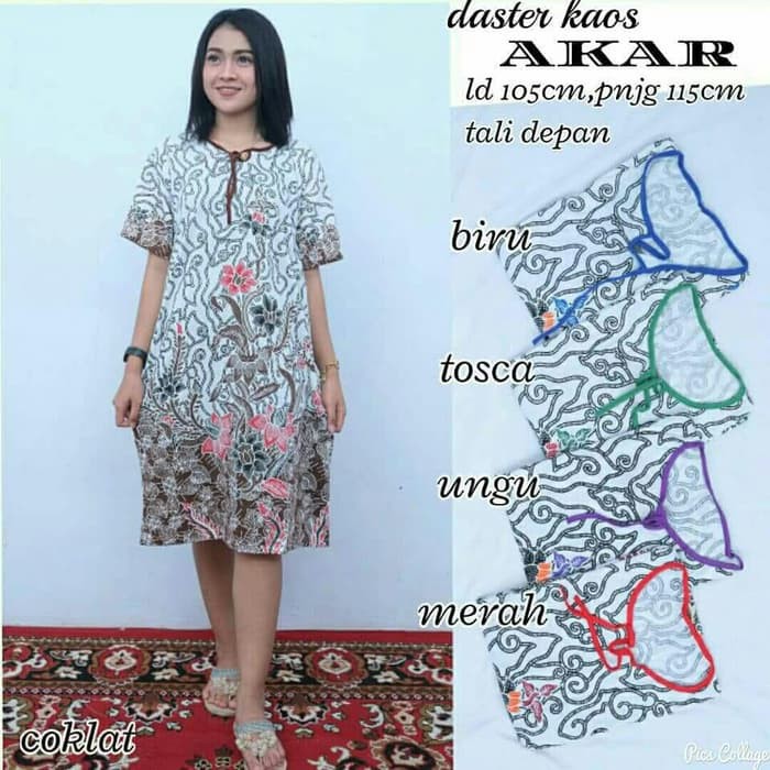 Daster kaos batik pekalongan / baju hamil / baju tidur wanita / daster