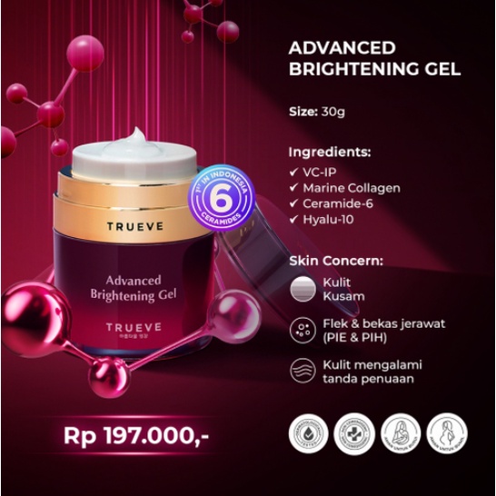 Trueve Moisturizing Gel Barrier Complex | Advanced Brightening 30g