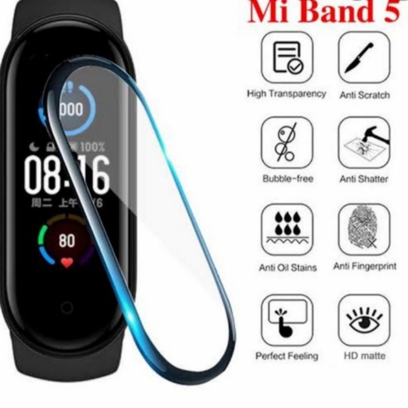 Xiaomi Mi Band 4 5 anti gores screen guard ceramic 3D