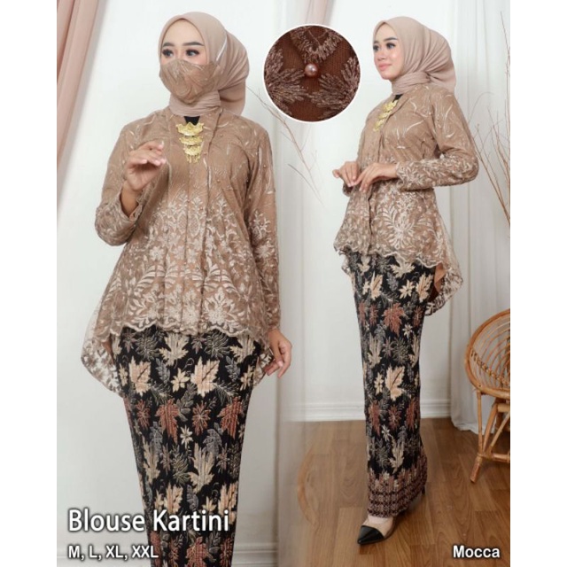 KEBAYA ORIGINAL//KEBAYA MODERN//SET KEBAYA BLOUSE KARTINI//Kode ADK