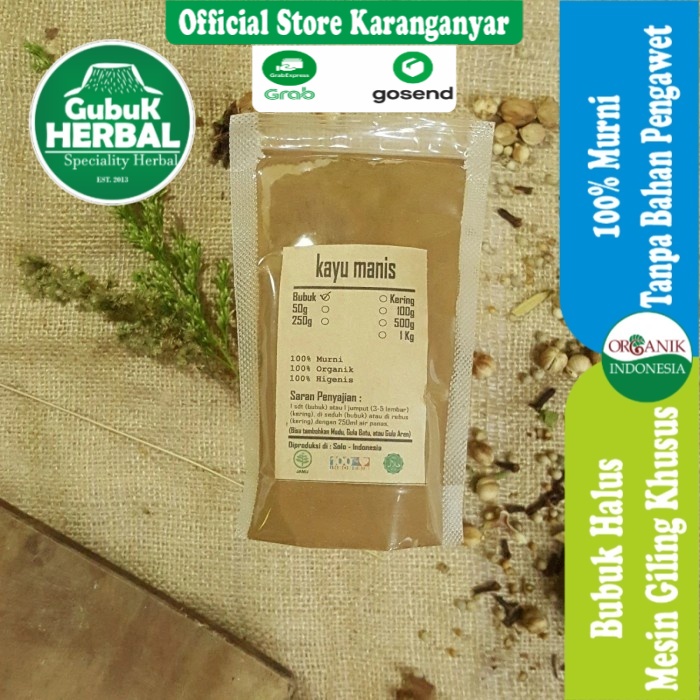 

BUBUK KAYU MANIS 100 gr - Cinnamomum Verum - HALUS - ASLI - TANPA CAMPURAN