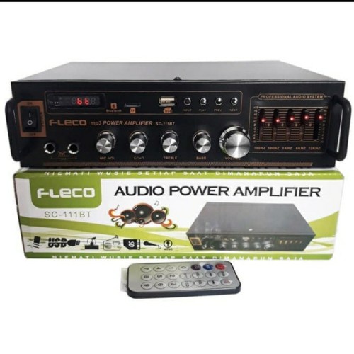 Amplifier FLECO SC-111BT Bluetooth Karaoke + Mp3 player + FM Radio