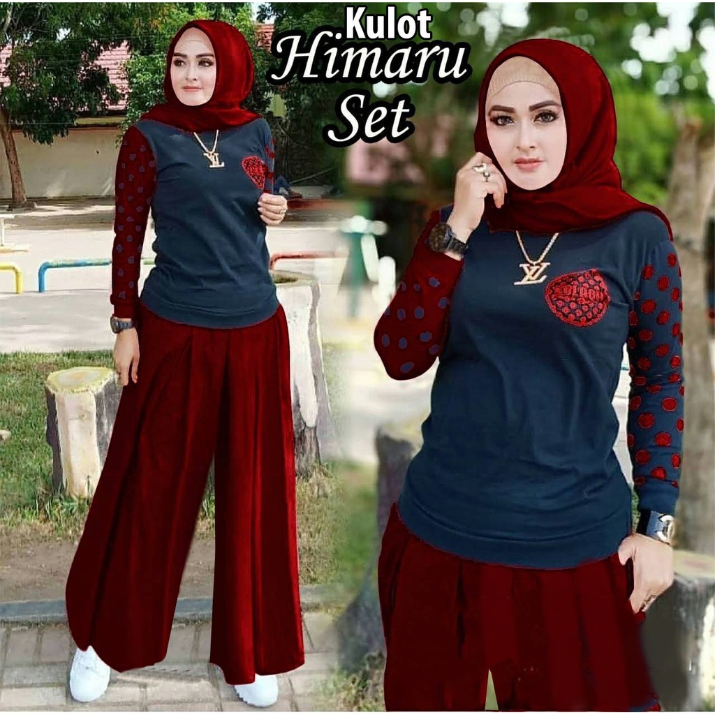 SET KULOT HIMARU mF / SETELAN KULOT WANITA