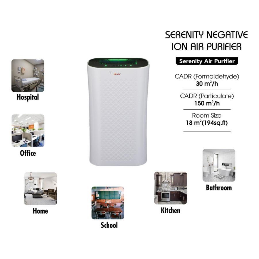 Serenity Negative ION Air Purifier AP-8000 Penjernih Udara