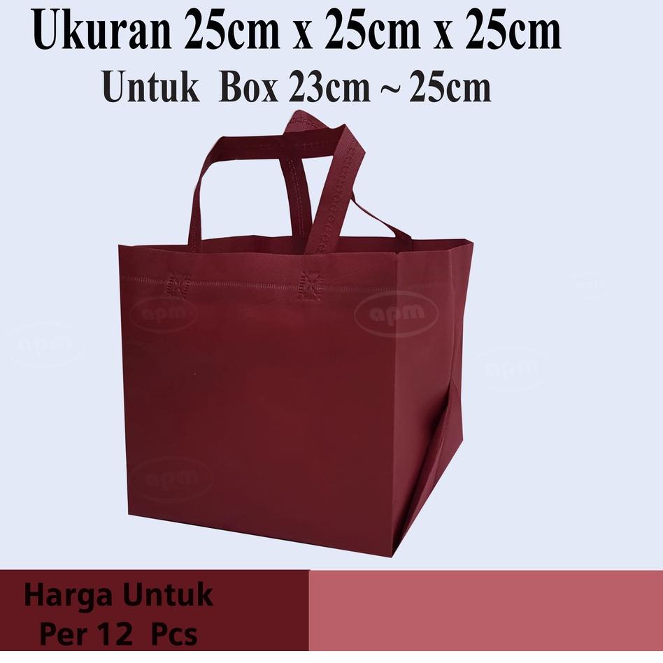 

♀ Tas Spunbond Kotak Ukuran 25cm x 25cm x25cm ◊