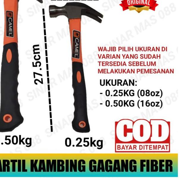 ✬ PALU TUKANG CAMEL FIBER - PALU KAMBING - MARTIL BESI - PALU PAKU - PALU TUKANG - PALU BANGUNAN ♚