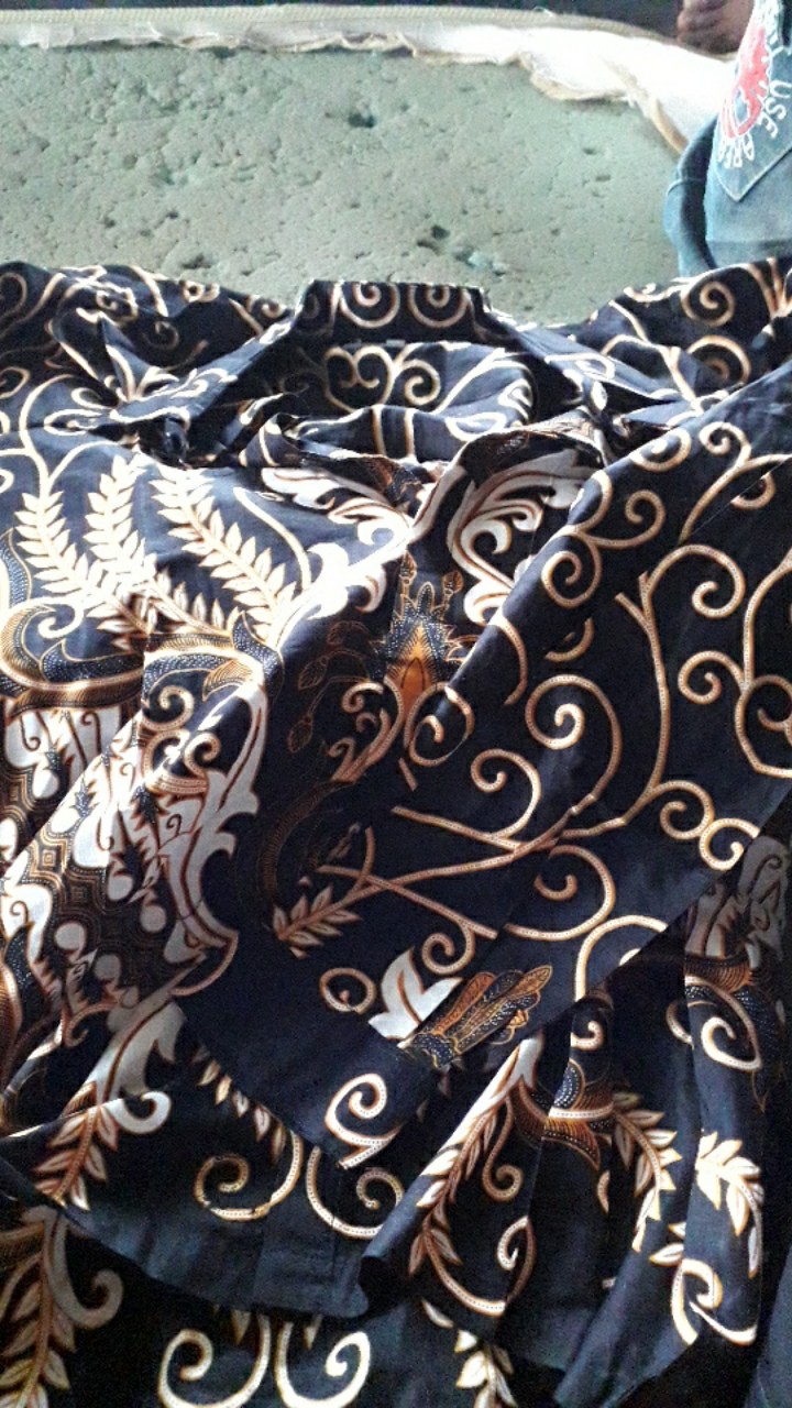 Kemeja Batik Pria Jumbo Big Size 4l-5l Lengan Panjang Atasan Baju Batik Pria Ukuran Besar Dhl-lm